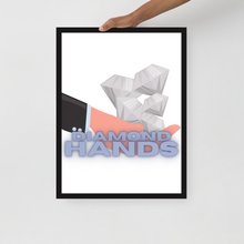 Load image into Gallery viewer, Diamond Hands Framed poster - Boss A Trillion Luxurious Brand &amp; Store

