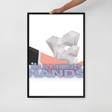 Load image into Gallery viewer, Diamond Hands Framed poster - Boss A Trillion Luxurious Brand &amp; Store

