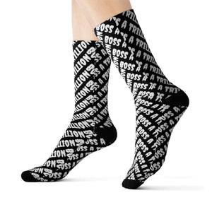 Luxurious All Over Designer Sublimation Socks - Boss A Trillion Brand Store