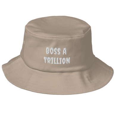 Charitable Boss Luxury Brand Premium Embroidered Old School Bucket Hat - Boss A Trillion Brand Store
