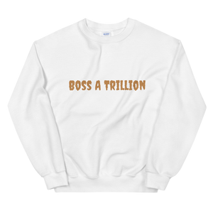 Spooky Rich Sweatshirt Luxury Boss Brand Name in Gold - Boss A Trillion Brand Store