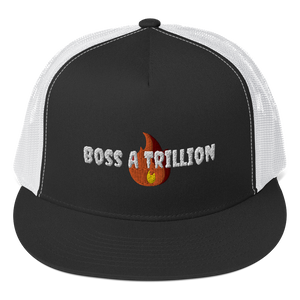Boss A  Trillion Flame Trucker Cap (CEO) - Boss A Trillion Brand Store