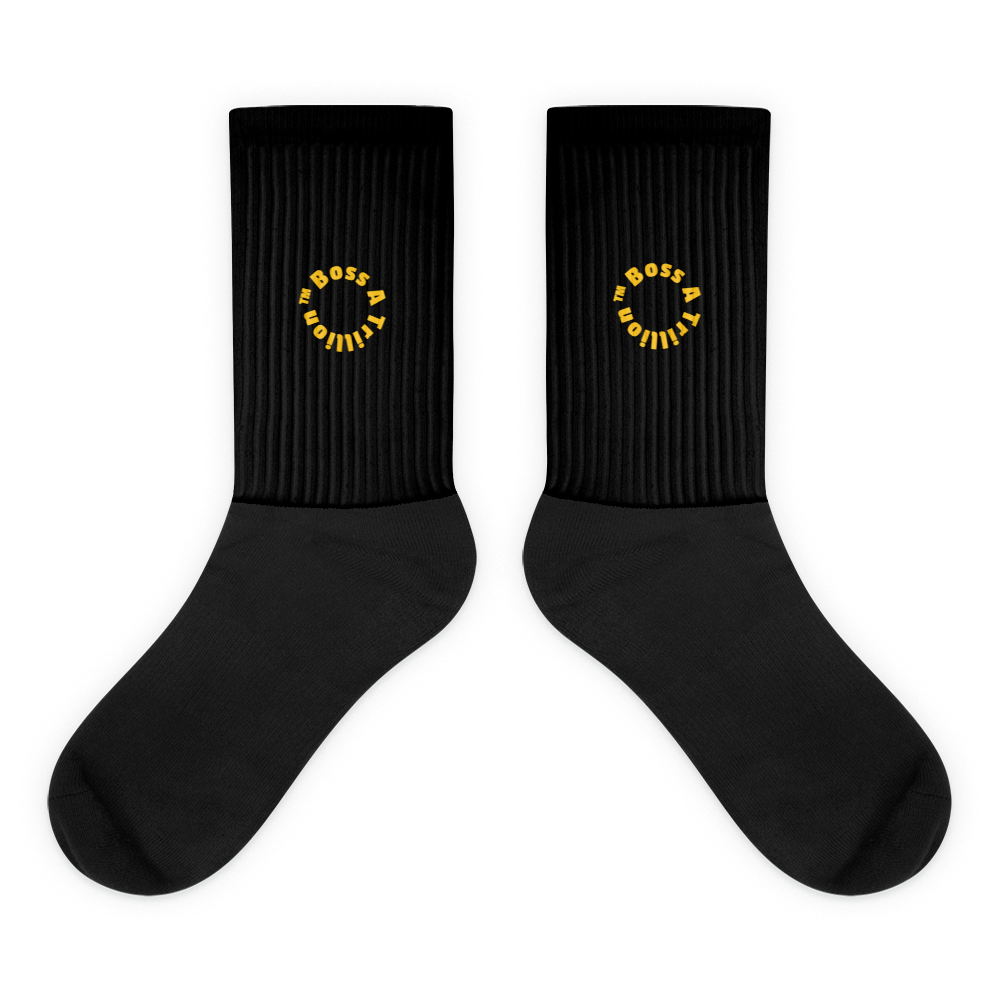 Luxurious Socks trademarked circle logo - Boss A Trillion Brand Store