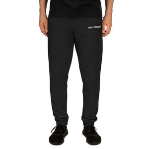 Rich Black Luxury Joggers Embroidery In White - Boss A Trillion Brand Store
